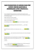 NACE FOUNDATIONS OF NURSING EXAM PREP &vert; EXPERT VERIFIED QUESTIONS & ANSWERS&vert;2026 LATEST UPDATE&excl;&excl;&excl;&excl;&excl;A&plus; GUARANTEED