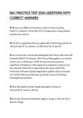 RAC PRACTICE TEST 2026 QUESTIONS WITH CORRECT ANSWERS
