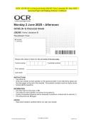 OCR - GCSE &lpar;9&ndash;1&rpar; Classical Greek J292&sol;05 Verse Literature B- June 2025 Question Paper and Making Scheme Combined