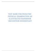 Test Bank for Pediatric Physical Examination&colon; An Illustrated Handbook 3rd Edition by Karen G&period; Duderstadt