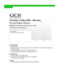 OCR AS Level English Literature H072&sol;01 Shakespeare and poetry pre-1900 QP and MS May 2025
