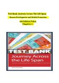 Test Bank for Journey Across the Life Span&colon; Human Development and Health Promotion 6th Edition by Polan