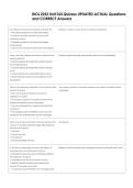 BIOL 2252 Unit D2L Quizzes UPDATED ACTUAL Questions  and CORRECT Answers