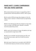 RANGE SAFETY COURSE COMPREHENSIVE TEST 2026 TESTED QUESTIONS