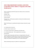 NEW YORK INDEPENDENT GENERAL ADJUSTER EXAM SIMULATOR - SERIES 17-70 questions with verified detailed answers