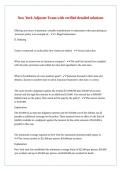 New York Adjuster Exam with verified detailed solutions