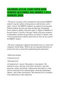 SAUNDERS ACTUAL EXAM PAPER WITH VERIFIED QUESTIONS AND GRADED A PLUS ANSWERS 2026