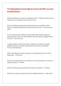 NY Independent General Adjuster Exam with 100- accurate detailed solutions
