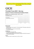 OCR - GCSE &lpar;9&ndash;1&rpar; History A &lpar;Explaining the Modern World&rpar; - J410&sol;10 War and British Society c&period;790 to c&period;2010- June 2025- Question Paper and Making Scheme Combined