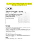 OCR - GCSE &lpar;9-1&rpar; History B &lpar;Schools History Project&rpar; - J411&sol;11 The People's Health&comma; c&period;1250 to present with The Norman Conquest&comma; 1065-1087- June 2025- Question Paper and Making Scheme Combined