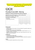 OCR - J411&sol;14 Crime and Punishment&comma; c&period;1250 to present with The Norman Conquest&comma; 1065&ndash;1087- June 2025- Question Paper and Making Scheme Combined