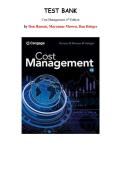 Cost Management &ndash; 6th Edition&comma; Don R&period; Hansen&comma; Maryanne M&period; Mowen & Dan L&period; Heitger &vert; Complete Test Bank Chapters 1&ndash;21
