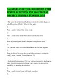 SAUNDERS FULLY SOLVED EDITION WITH TESTED QUESTIONS AND 100 PERCENT CORRECT VERIFIED ANSWERS 2026