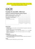 OCR - GCSE &lpar;9&ndash;1&rpar; History B &lpar;Schools History Project&rpar; - J411&sol;31 Viking Expansion&comma; c&period;750-c&period;1050 with The First Crusade&comma; c&period;1070&ndash;1100- June 2025- Question Paper and Making Scheme Combined