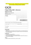 OCR - GCSE &lpar;9&ndash;1&rpar; Latin - J282&sol;03 Prose Literature B- May 2025- Question Paper and Making Scheme Combined