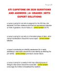 ATI CAPSTONE OB 2026 QUESTIONS  AND ANSWERS &vert; A&plus; GRADED &vert; WITH  EXPERT SOLUTIONS 