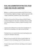 RCAL NAB ADMINISTRATOR PRACTICE STUDY GUIDE 2026 SOLVED QUESTIONS