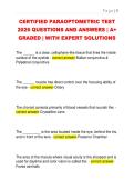 CERTIFIED PARAOPTOMETRIC TEST  2026 QUESTIONS AND ANSWERS &vert; A&plus;  GRADED &vert; WITH EXPERT SOLUTIONS 