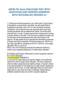 ABFM ITE 2025 latest&vert; COMPLETE EXAM TEST QUESTIONS AND VERIFIED ANSWERS WITH RATIONALES