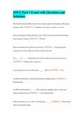 SOCE Part 1 Exam with Questions and Solutions