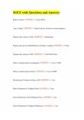 SOCE with Questions and Answers