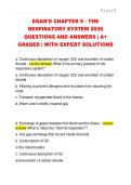 EGAN'S CHAPTER 9 - THE  RESPIRATORY SYSTEM 2026  QUESTIONS AND ANSWERS &vert; A&plus;  GRADED &vert; WITH EXPERT SOLUTIONS