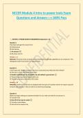 NCCER ELECTRICAL CERTIFICATION TEST 2025&sol;2026 EXAM LATEST 2025 UPDATE WITH COMPLETE QUESTIONS