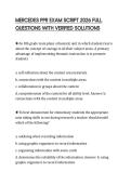 MERCEDES PPR EXAM SCRIPT 2026 FULL QUESTIONS WITH VERIFIED SOLUTIONS