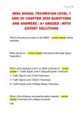 IMSA SIGNAL TECHNICIAN LEVEL 1  END OF CHAPTER 2026 QUESTIONS  AND ANSWERS &vert; A&plus; GRADED &vert; WITH  EXPERT SOLUTIONS