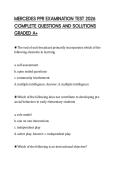 MERCEDES PPR EXAMINATION TEST 2026 COMPLETE QUESTIONS AND SOLUTIONS GRADED A&plus;