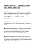 MFT PRACTICE SET COMPREHENSIVE EXAM 2026 SOLVED QUESTIONS