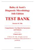 Test Bank &ndash; Bailey & Scott's Diagnostic Microbiology&comma; 16th Edition &ndash; Patricia M&period; Tille &ndash; ISBN 9780443118913 &lpar;All Chapters Covered 1&ndash;79&rpar;