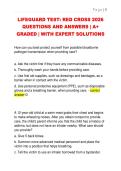 LIFEGUARD TEST&colon; RED CROSS 2026  QUESTIONS AND ANSWERS &vert; A&plus;  GRADED &vert; WITH EXPERT SOLUTIONS 