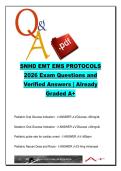 SNHD EMT EMS Protocols 2026 &ndash; Southern Nevada Health District &ndash; 250&plus; Exam Questions & Verified Answers on Trauma Triage&comma; Cardiac Arrest&comma; Burns & Stroke Management