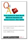 Texas Esthetician State Board Exam 2026 &lpar;28 Questions&rpar; &ndash; COS-EST 750H&comma; Texas Department of Licensing & Regulation &ndash; Licensing Requirements&comma; Scope of Practice & Skin Physiology