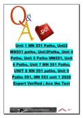 MN 551 Advanced Pathophysiology Units 1&ndash;9 & MN 553 Unit 1 &lpar;500&plus; Questions&rpar; &ndash; Graduate Nursing Program &ndash; Cellular Injury&comma; Cardiovascular&comma; Respiratory&comma; Renal & GI Disorders Exam Review