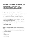 MVU NURS 629 EXAM 4 CERTIFICATION TEST 2026 COMPLETE QUESTIONS AND SOLUTIONS VERIFIED 100&percnt; CORRECT