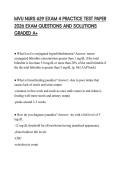 MVU NURS 629 EXAM 4 PRACTICE TEST PAPER 2026 EXAM QUESTIONS AND SOLUTIONS GRADED A&plus;