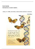 Test Bank for Introduction to Genetic Analysis 12th Edition by Griffiths&comma; Doebley&comma; Peichel & Wassarman