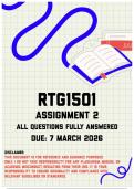 RTG1501 Assignment 2 Memo &vert; Due 7 March 2026