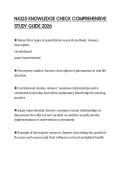 N4325 KNOWLEDGE CHECK COMPREHENSIVE STUDY GUIDE 2026