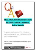 WGU D430 Information Security Foundations 2026 &lpar;90&plus; Scenario Questions&rpar; &ndash; Western Governors University &ndash; CIA Triad&comma; Access Control&comma; Cryptography & Compliance Exam Prep