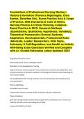 Foundations of Professional Nursing Mastery&colon; History & Evolution &lpar;Florence Nightingale&comma; Clara Barton&comma; Dorothea Dix&rpar;&comma; Nurse Practice Acts & Scope of Practice&comma; ANA Standards & Code of Ethics&comma; Nursing Process & Critical Thinking&comma; Evidence-Based Practice & PI