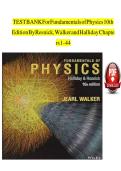 test bank for the 10th edition of Resnick&comma; Halliday&comma; and Walker's "Fundamentals of Physics&period;
