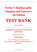 Test Bank &ndash; Fauber's Radiographic Imaging and Exposure&comma; 7th Edition &ndash; Terri L&period; Fauber &ndash; ISBN 9780443114502 &lpar;All Chapters Covered 1&ndash;10&rpar;