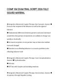 COMP XM EXAM FINAL SCRIPT 2026 FULLY SOLVED MATERIAL