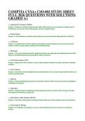 COMPTIA CYSA&plus; CSO-003 STUDY SHEET FULL 2026 QUESTIONS WITH SOLUTIONS GRADED A&plus;