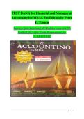TEST BANK for Financial and Managerial  Accounting for MBAs&comma; 5th Edition by Peter  D&period; Easton  Practice Quiz Solutions&vert; All Modules covered 1-25&vert;  Verified Q&As for Exam Preparations&vert; A&plus;  GUARANTEED 