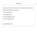 CLEET Oklahoma Phase I & II Unarmed Security Guard Test ACTUAL EXAM ALL QUESTIONS AND CORRECT ANSWERS LATEST UPDATE THIS YEAR-JUST RELEASED&period;pdf