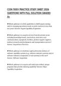 CON 1100V PRACTICE STUDY SHEET 2026 QUESTIONS WITH FULL SOLUTION GRADED A&plus;